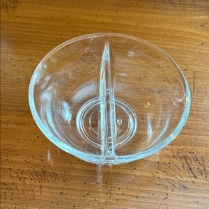 Clear Glass Divided Bowl